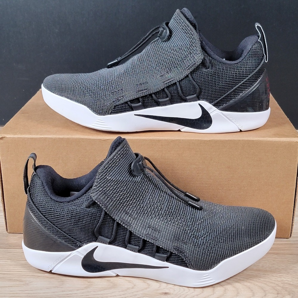 Nike Kobe AD NXT Shoes Mens Size 8 Black White Athletic Basketball 882049-007